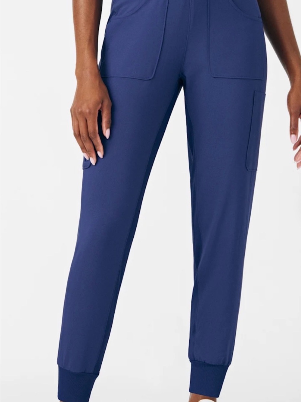 Landau Forward 7-Pocket Rib Knit Waistband Cargo Scrub Jogger